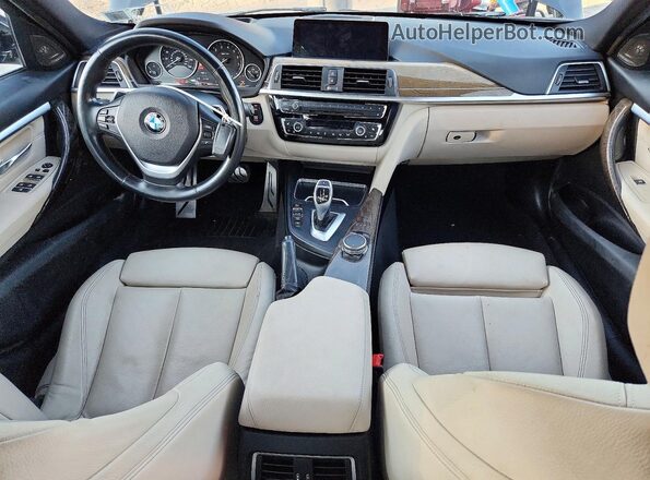 WBA8B7C56GK368577 2016 BMW 3 SERIES Black Widok deski rozdzielczej
