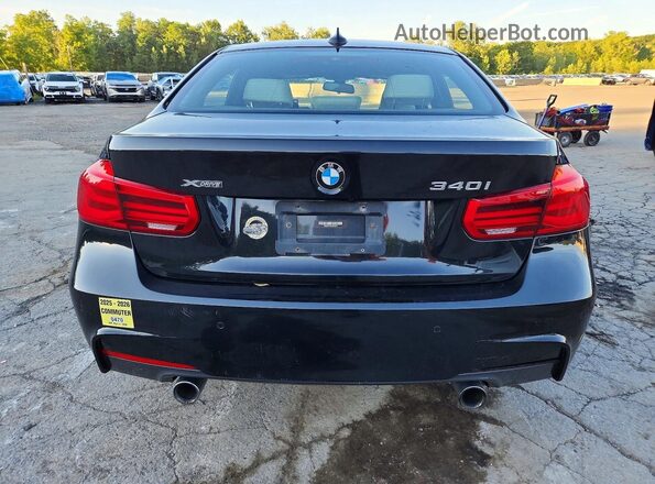 WBA8B7C56GK368577 2016 BMW 3 SERIES Black Widok z tyłu