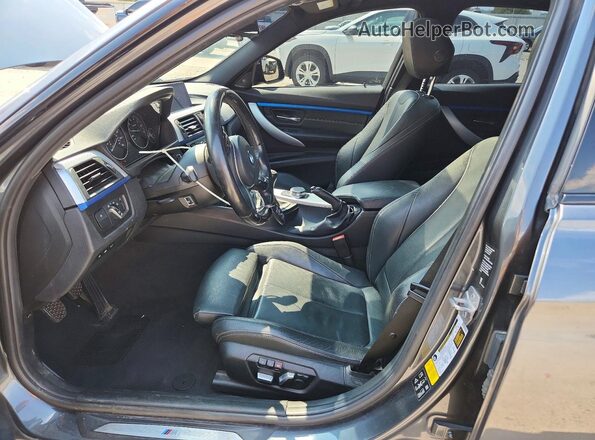 WBA8B7G55JNT71261 2018 BMW 3 SERIES Gray Widok wnętrza z przodu