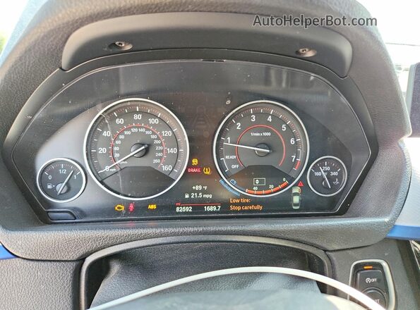WBA8B7G55JNT71261 2018 BMW 3 SERIES Gray Widok zestawu wskaźników