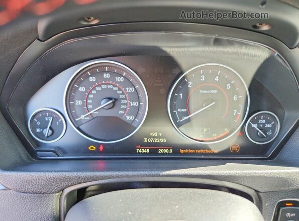 WBA8B9C54JEE81464 2018 BMW 3 SERIES White ხელსაწყოთა პანელის ხედი