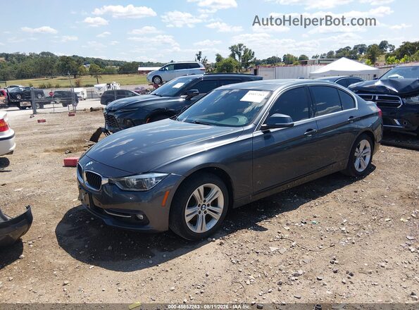 WBA8B9G36HNU53388 2017 BMW 3 SERIES Gray წინა მარცხენა ხედი სამი მეოთხედიდან
