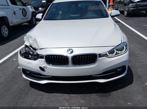 WBA8B9G39HNU52767 2017 BMW 3 SERIES White Instrument cluster view