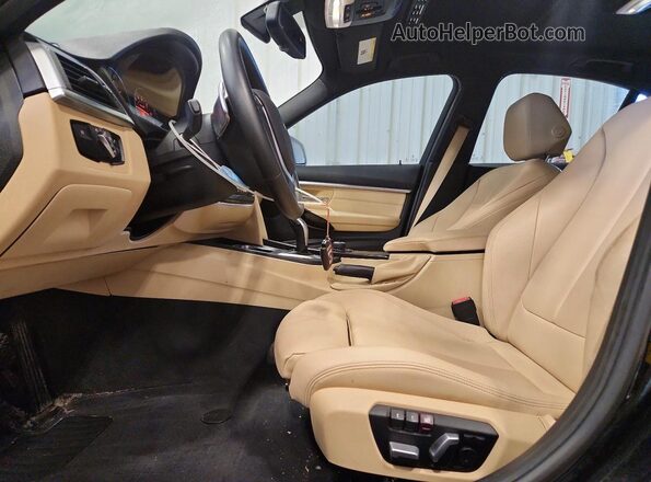 WBA8B9G52HNU09079 2017 BMW 3 SERIES Black წინა სალონის ხედი