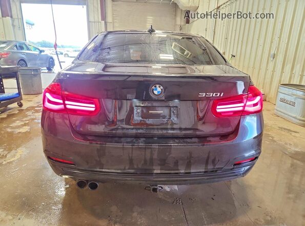 WBA8B9G52HNU09079 2017 BMW 3 SERIES Black უკანა ხედი