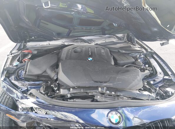 WBA8B9G52JNU97315 2018 BMW 3 SERIES Blue Rear view