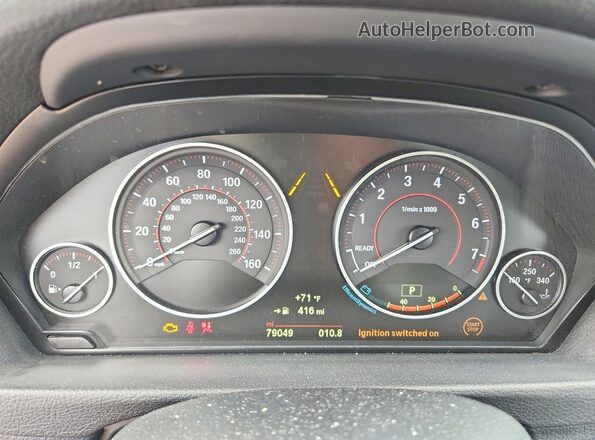 WBA8D9C52JEB35472 2018 BMW 3 SERIES Silver ხელსაწყოთა პანელის ხედი
