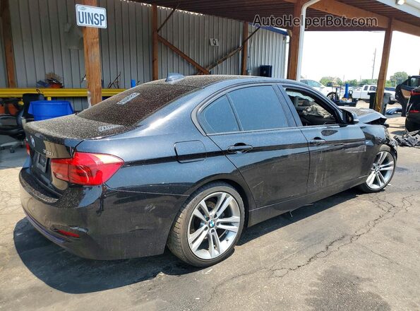 WBA8D9C58JEM34199 2018 BMW 3 SERIES Черный Задняя правая четверть