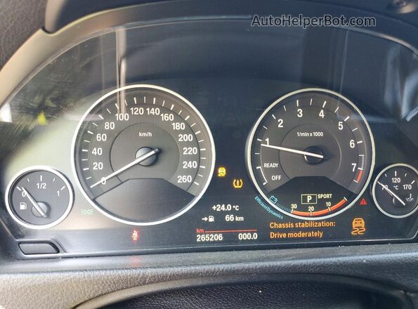 WBA8D9C5XHK677685 2017 BMW 3 SERIES Black Widok zestawu wskaźników