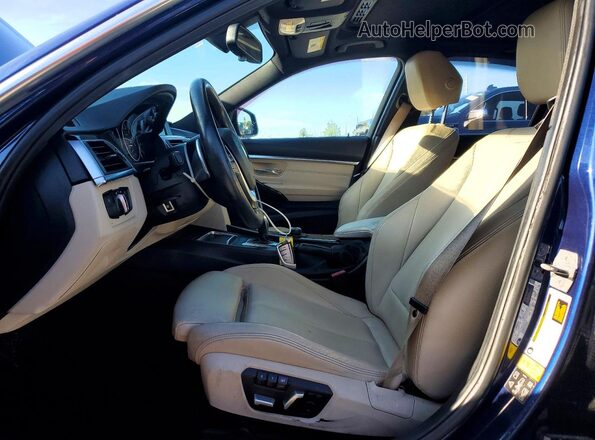 WBA8D9G50HNU60266 2017 BMW 3 SERIES Blue Առջևի վահանակի տեսք