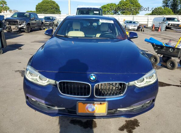 WBA8D9G50HNU60266 2017 BMW 3 SERIES Blue Հետևի տեսք
