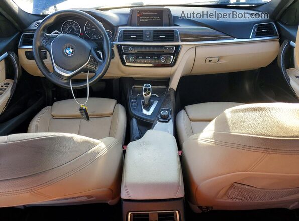 WBA8D9G50HNU60266 2017 BMW 3 SERIES Blue Սարքավորումների վահանակի տեսք