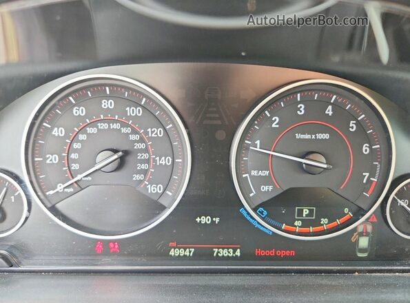 WBA8D9G51JNU71461 2018 BMW 3 SERIES Silver Instrument cluster view
