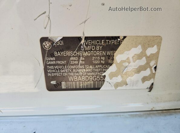 WBA8D9G55JNU67302 2018 BMW 3 SERIES White Շարժիչի բաժամունքի տեսք