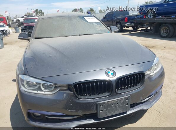 WBA8E1C37HA156586 2017 BMW 3 SERIES Black Widok zestawu wskaźników