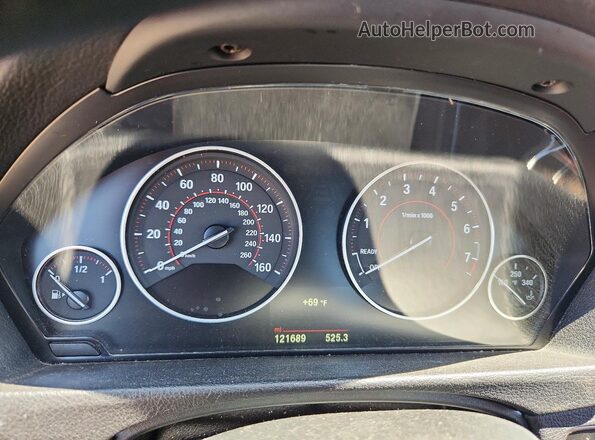 WBA8E1C51GK479526 2016 BMW 3 SERIES Gray Instrument cluster view