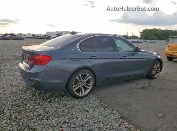 WBA8E1C52JA178602 2018 BMW 3 SERIES Черный Задняя правая четверть