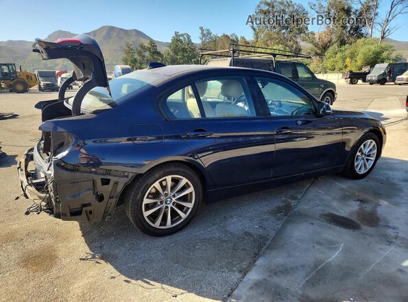WBA8E1G3XHNU18751 2017 BMW 3 SERIES Синий Задняя правая четверть