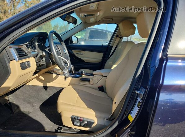 WBA8E1G3XHNU18751 2017 BMW 3 SERIES Синий Вид салона спереди