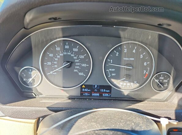 WBA8E1G3XHNU18751 2017 BMW 3 SERIES Синий Вид щитка приборов
