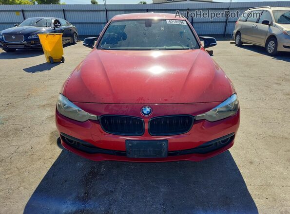 WBA8E1G51GNT99264 2016 BMW 3 SERIES Red Вид спереду