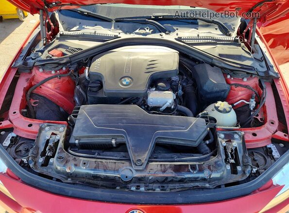 WBA8E1G51GNT99264 2016 BMW 3 SERIES Red Вид задньої частини салону