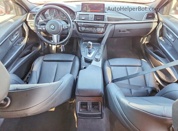 WBA8E1G51GNT99264 2016 BMW 3 SERIES Red Вид панелі приладів