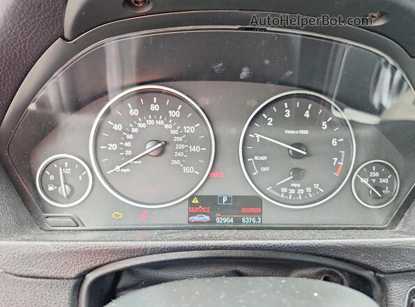 WBA8E1G52GNT37761 2016 BMW 3 SERIES White Vista del cuadro de instrumentos