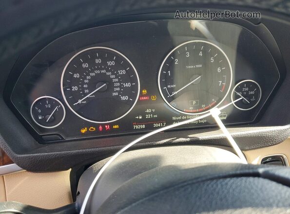 WBA8E1G54JNU90049 2018 BMW 3 SERIES White Widok zestawu wskaźników