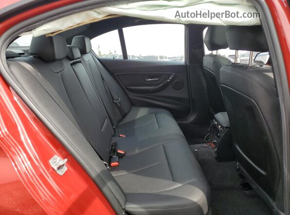 WBA8E1G58GNT37537 2016 BMW 3 SERIES Red უკანა სავარძლების ხედი