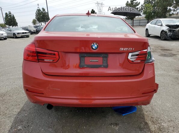 WBA8E1G58GNT37537 2016 BMW 3 SERIES Red უკანა ხედი