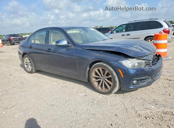 WBA8E1G59HNU14966 2017 BMW 3 SERIES Синий Передняя правая четверть