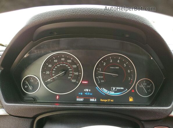 WBA8E3C50GK504802 2016 BMW 3 SERIES White Vista del cuadro de instrumentos