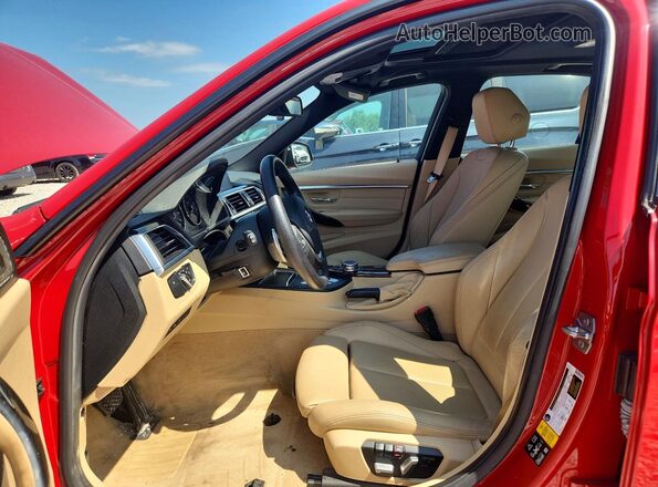 WBA8E3C5XGK500434 2016 BMW 3 SERIES Красный Вид салона спереди