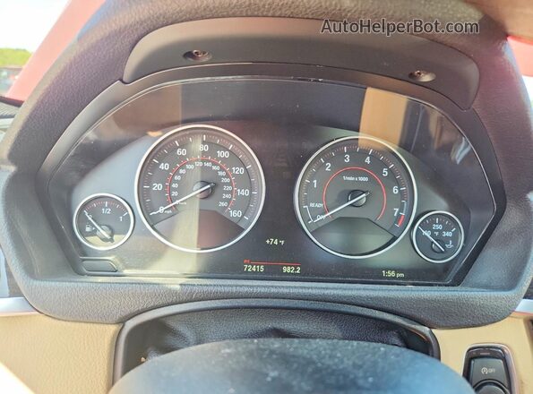 WBA8E3C5XGK500434 2016 BMW 3 SERIES Красный Вид щитка приборов