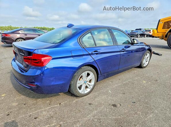 WBA8E3G51GNU01509 2016 BMW 3 SERIES Blue Задня права чверть
