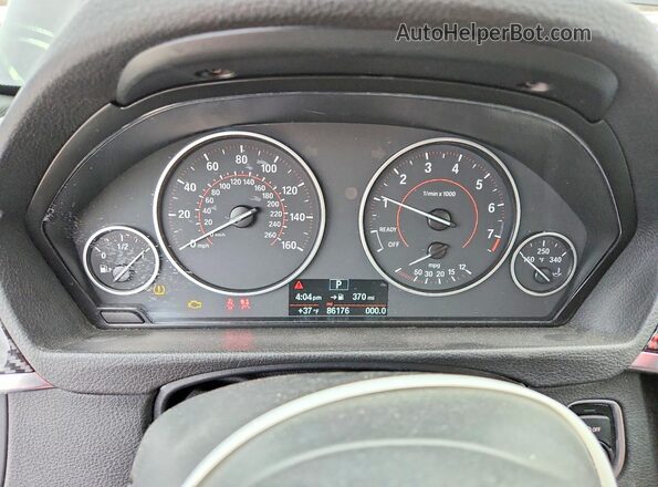 WBA8E3G52GNT75230 2016 BMW 3 SERIES Black Vista del cuadro de instrumentos