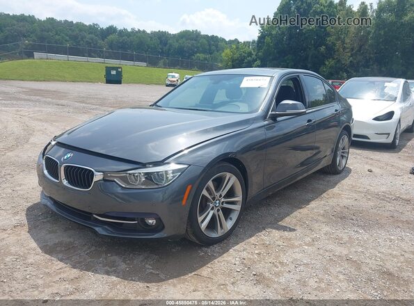 WBA8E3G53GNU01415 2016 BMW 3 SERIES Gray Առջևի ձախ երեք քառորդ տեսարան