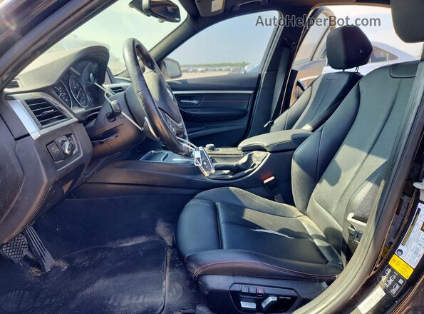 WBA8E3G54GNT77528 2016 BMW 3 SERIES Черный Вид салона спереди