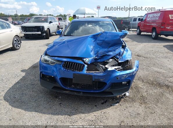 WBA8E3G58GNU02592 2016 BMW 3 SERIES Blue Vista del cuadro de instrumentos