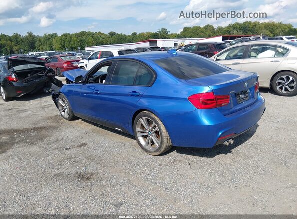 WBA8E3G58GNU02592 2016 BMW 3 SERIES Blue Trasero izquierdo