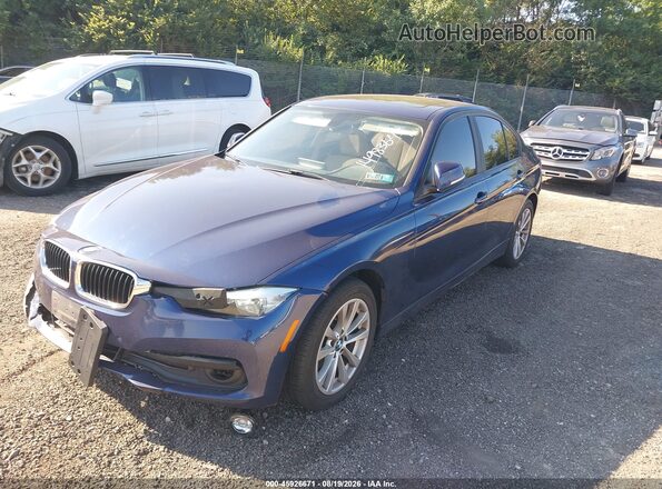 WBA8E5G30HNU45464 2017 BMW 3 SERIES Синий Передняя левая четверть