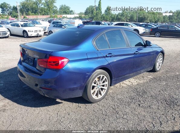 WBA8E5G30HNU45464 2017 BMW 3 SERIES Синий Задняя правая четверть