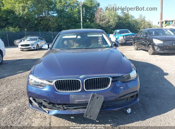 WBA8E5G30HNU45464 2017 BMW 3 SERIES Синий Вид щитка приборов