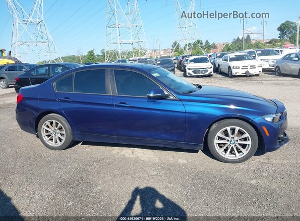 WBA8E5G30HNU45464 2017 BMW 3 SERIES Синий Вид задней части салона