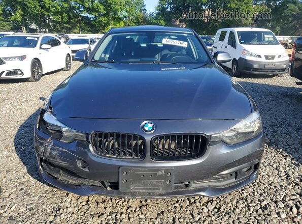 WBA8E5G34HNU43569 2017 BMW 3 SERIES Gray Вид ззаду