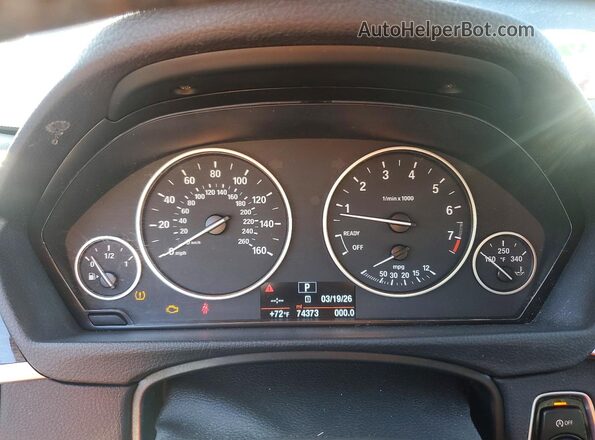 WBA8E5G34HNU43569 2017 BMW 3 SERIES Gray Вид задніх сидінь