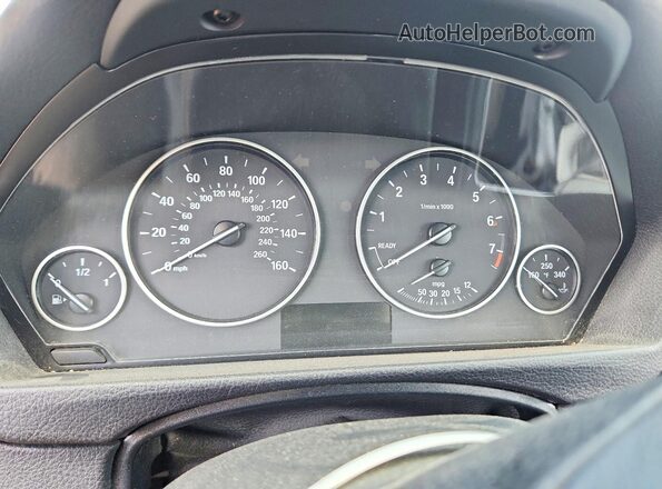 WBA8E5G50GNU22136 2016 BMW 3 SERIES Silver Вид щитка приладів