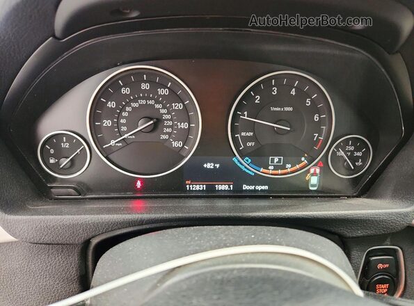 WBA8E5G5XGNT41497 2016 BMW 3 SERIES Черный Вид щитка приборов