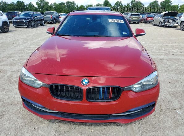 WBA8E9C51GK648619 2016 BMW 3 SERIES Red Widok z przodu